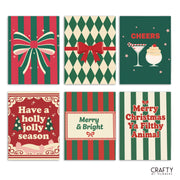 Merry Messages – Set of 6 Mini Paint by Numbers