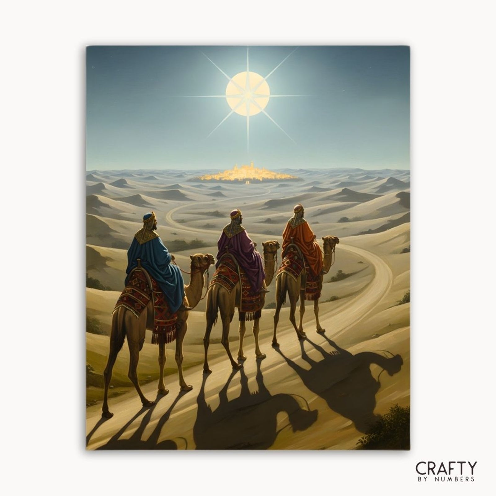 The Three Wise Men paint by numbers artwork