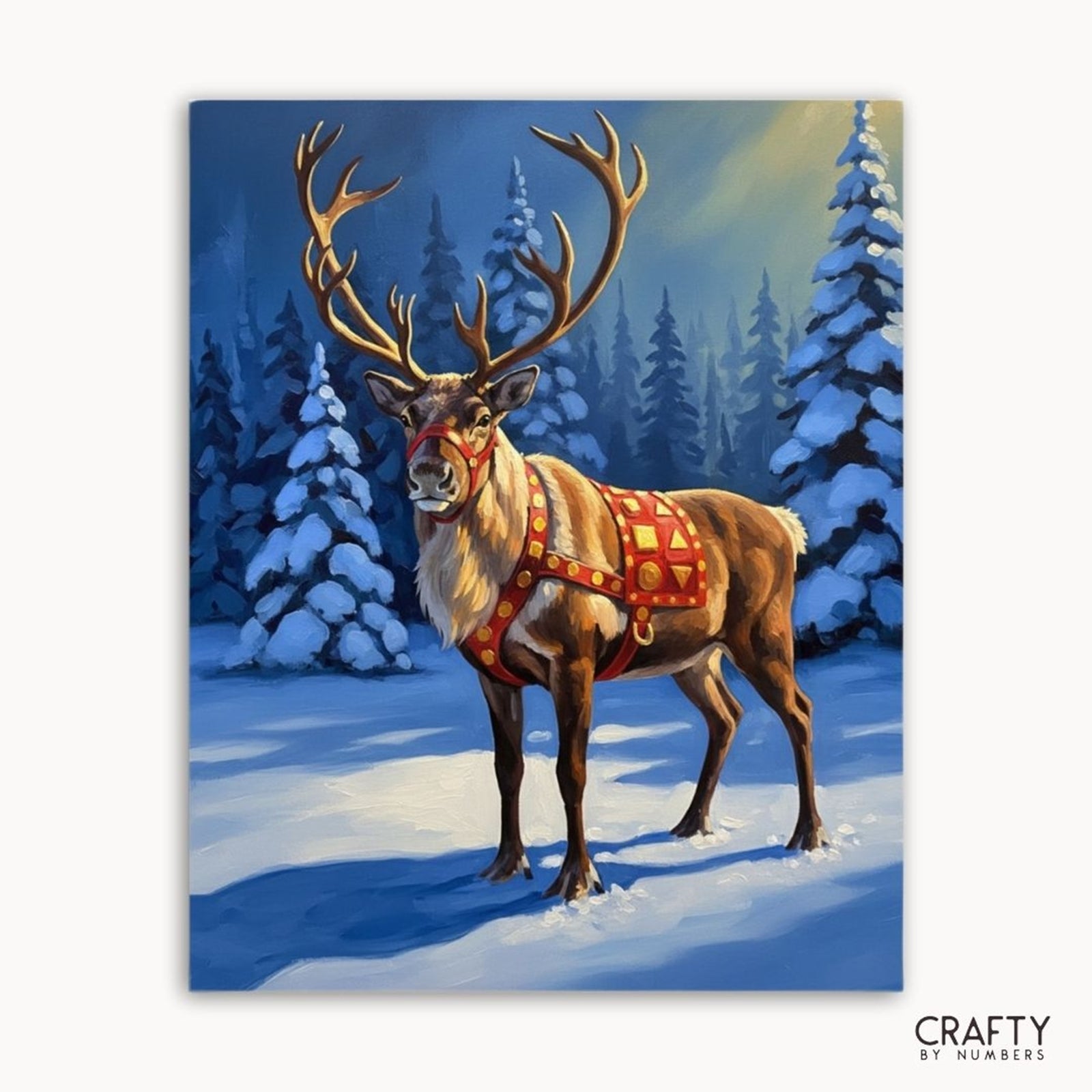Silent Night Sentinel paint by numbers artwork