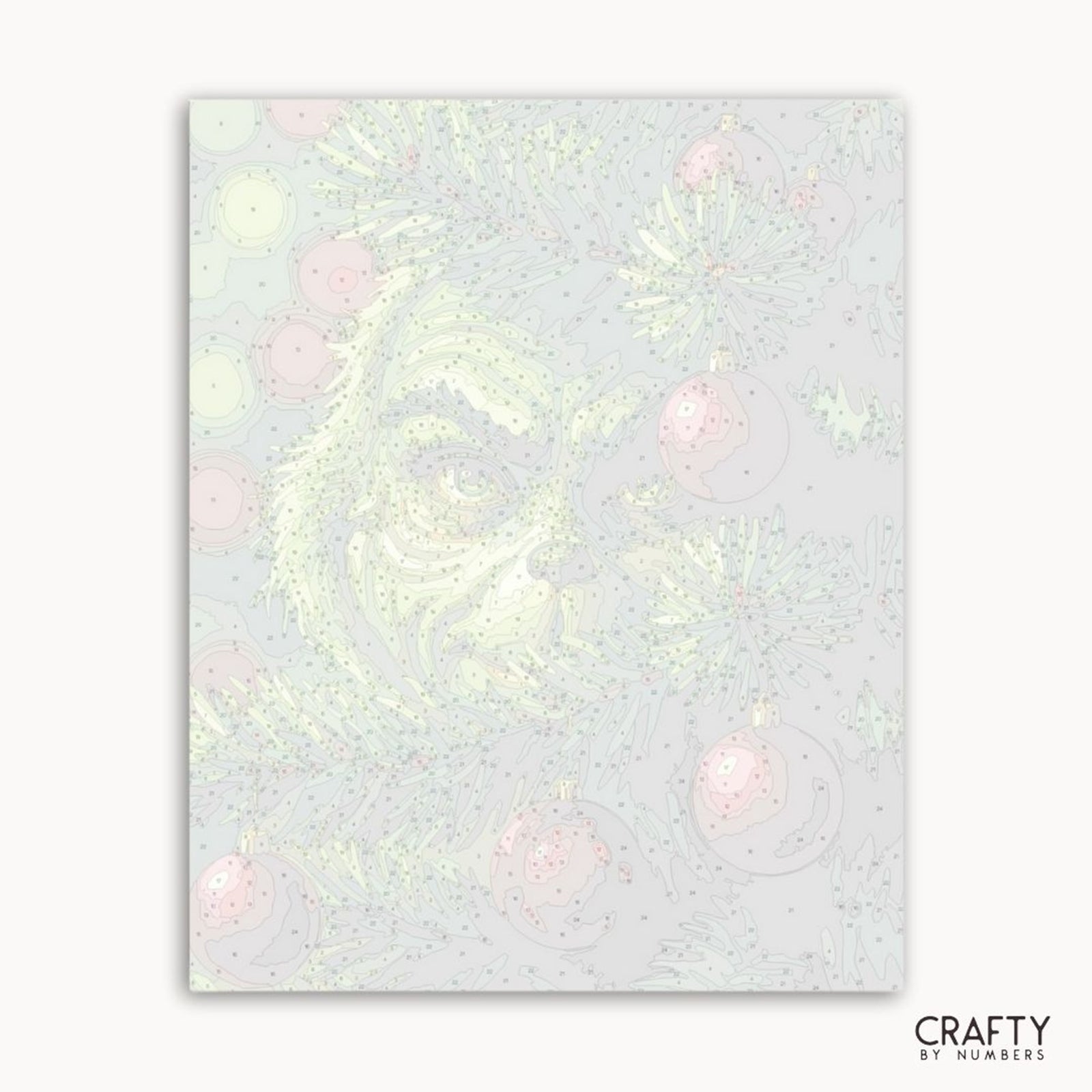 Grin Behind the Green paint by numbers artwork