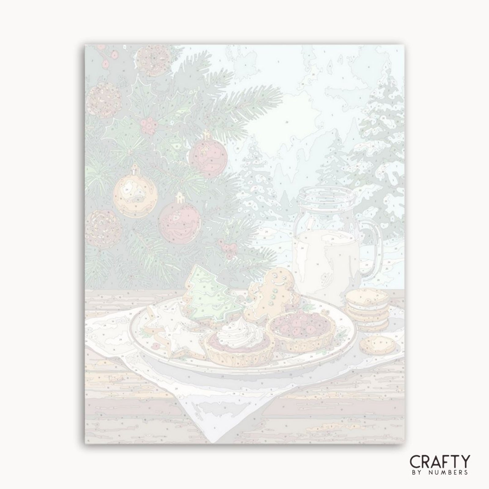 Christmas Cookies paint by numbers artwork
