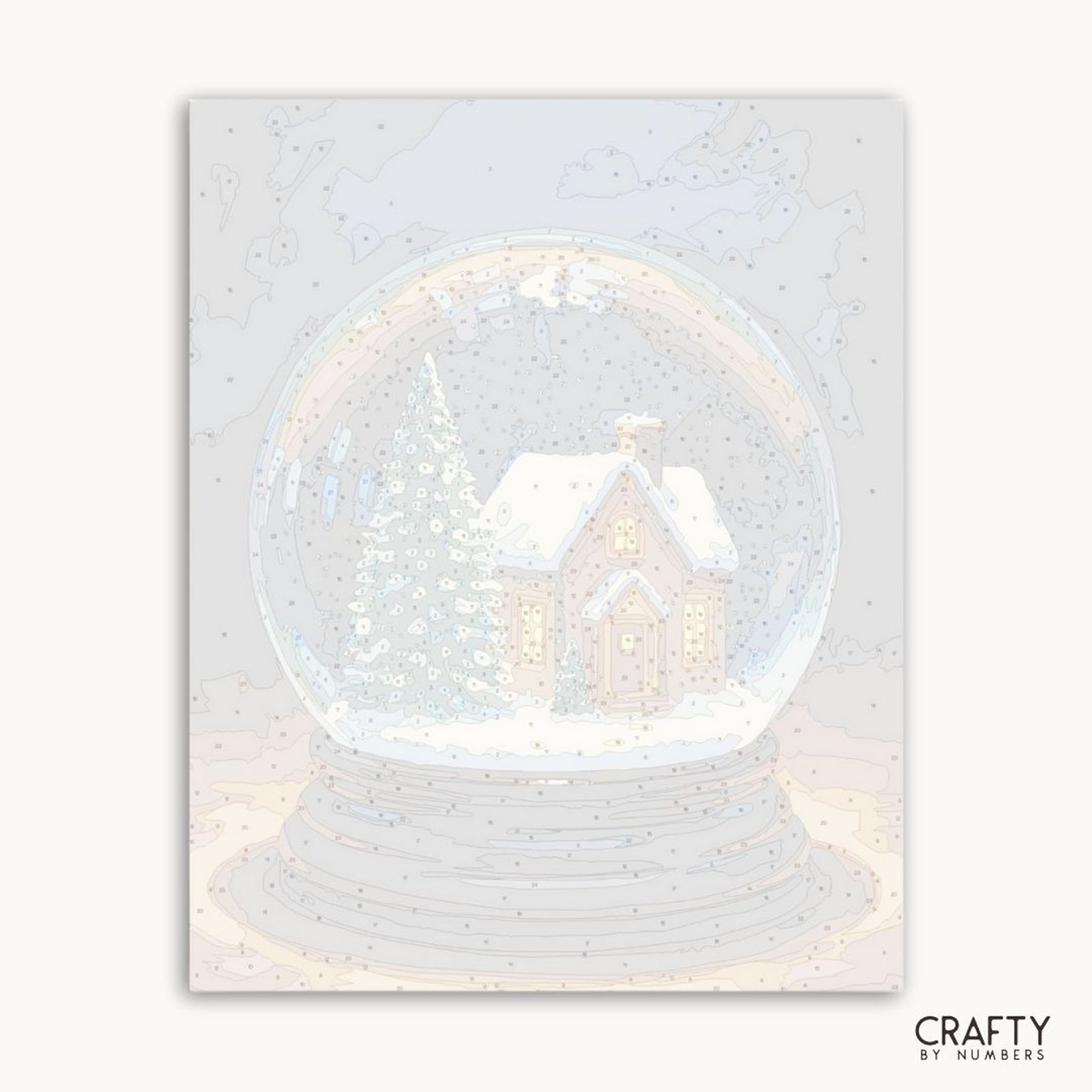 A World of Snow & Light paint by numbers artwork