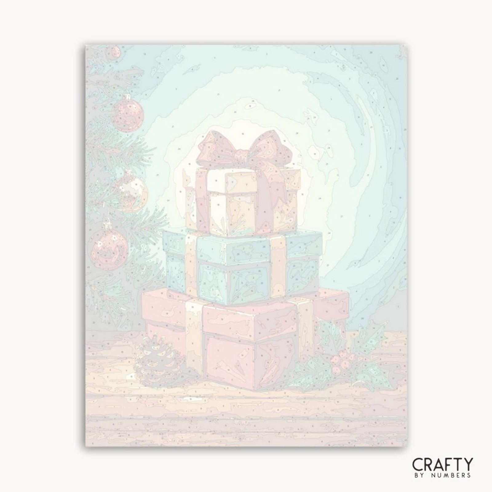 Gifts of the Season paint by numbers artwork