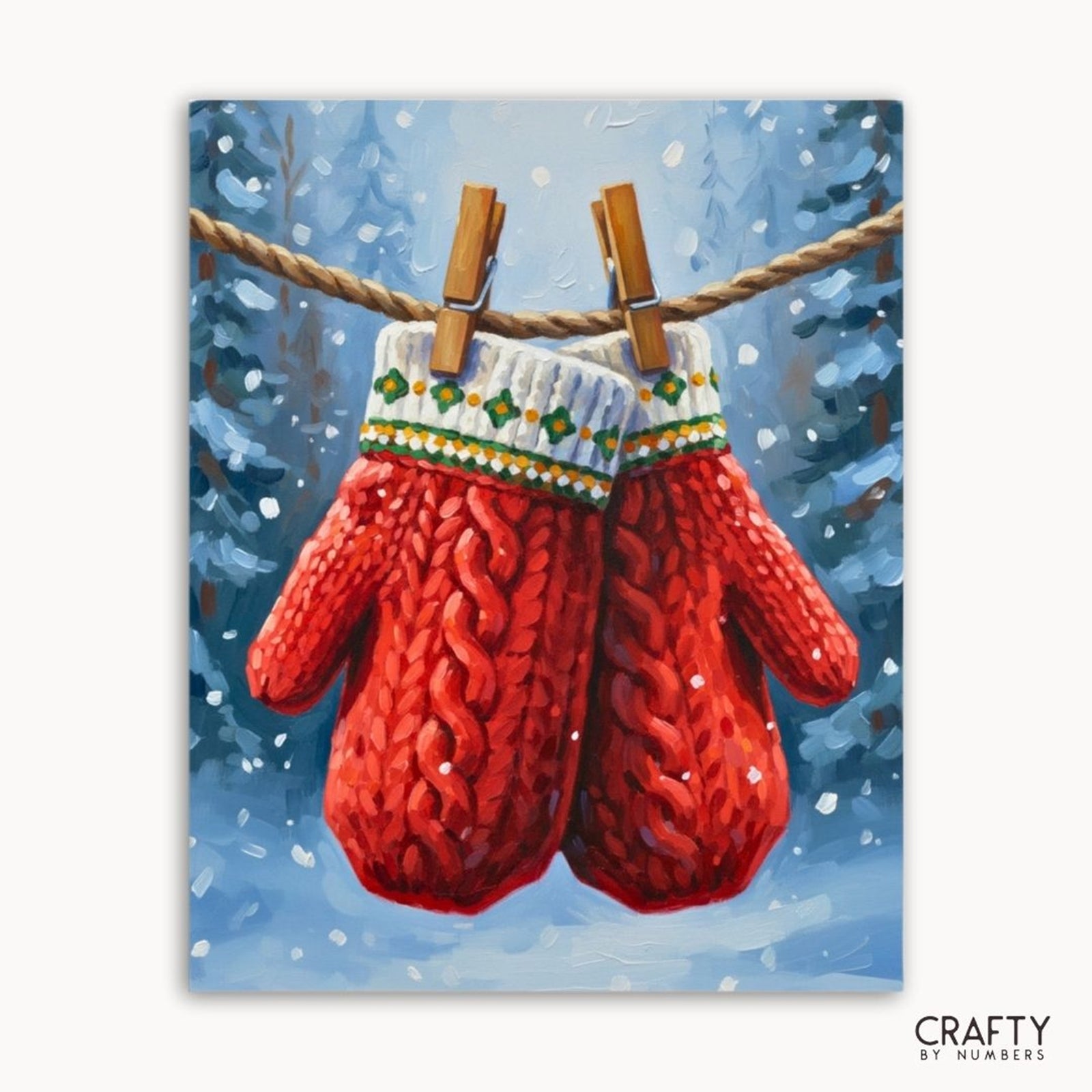 A Pair for the Season paint by numbers artwork