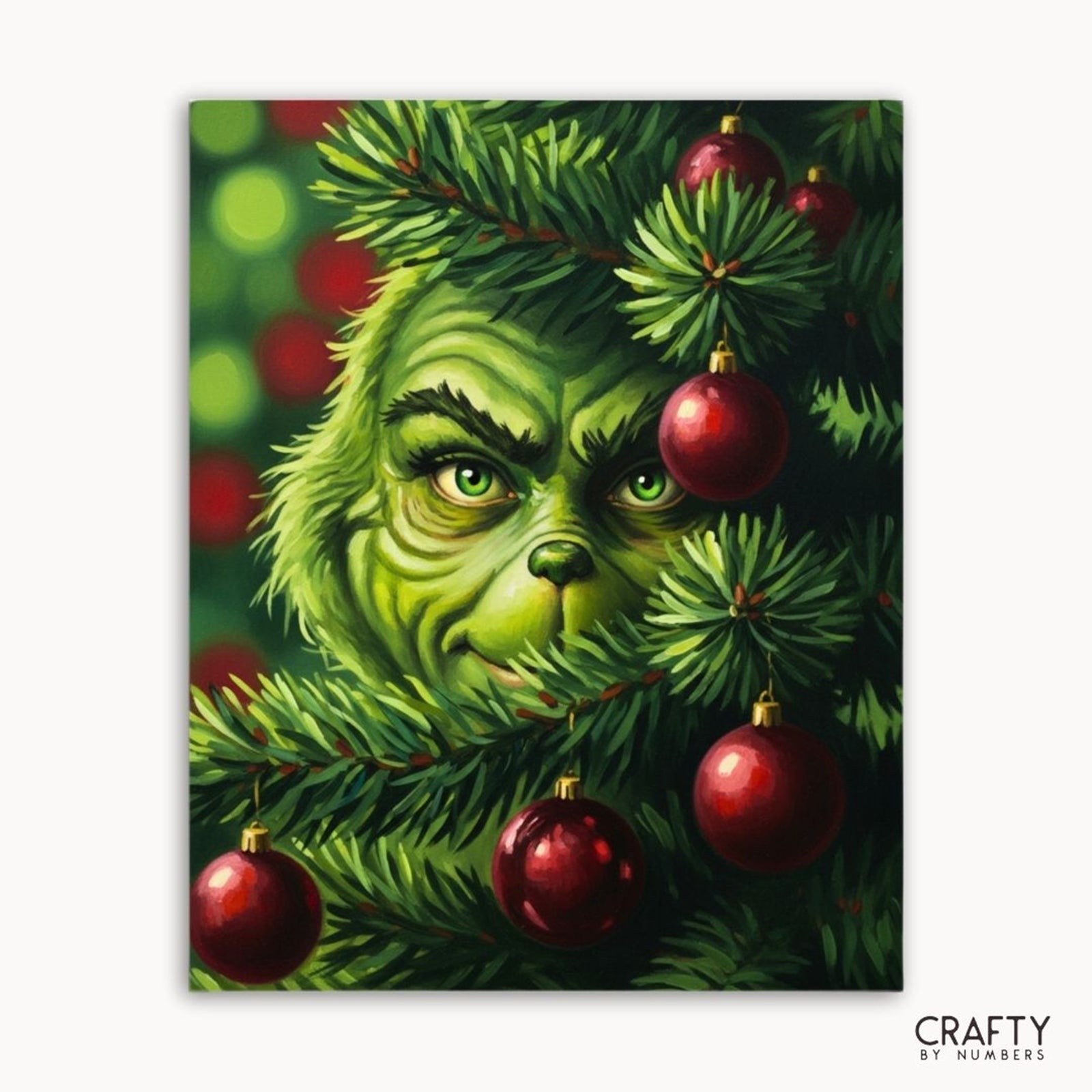Grin Behind the Green paint by numbers artwork