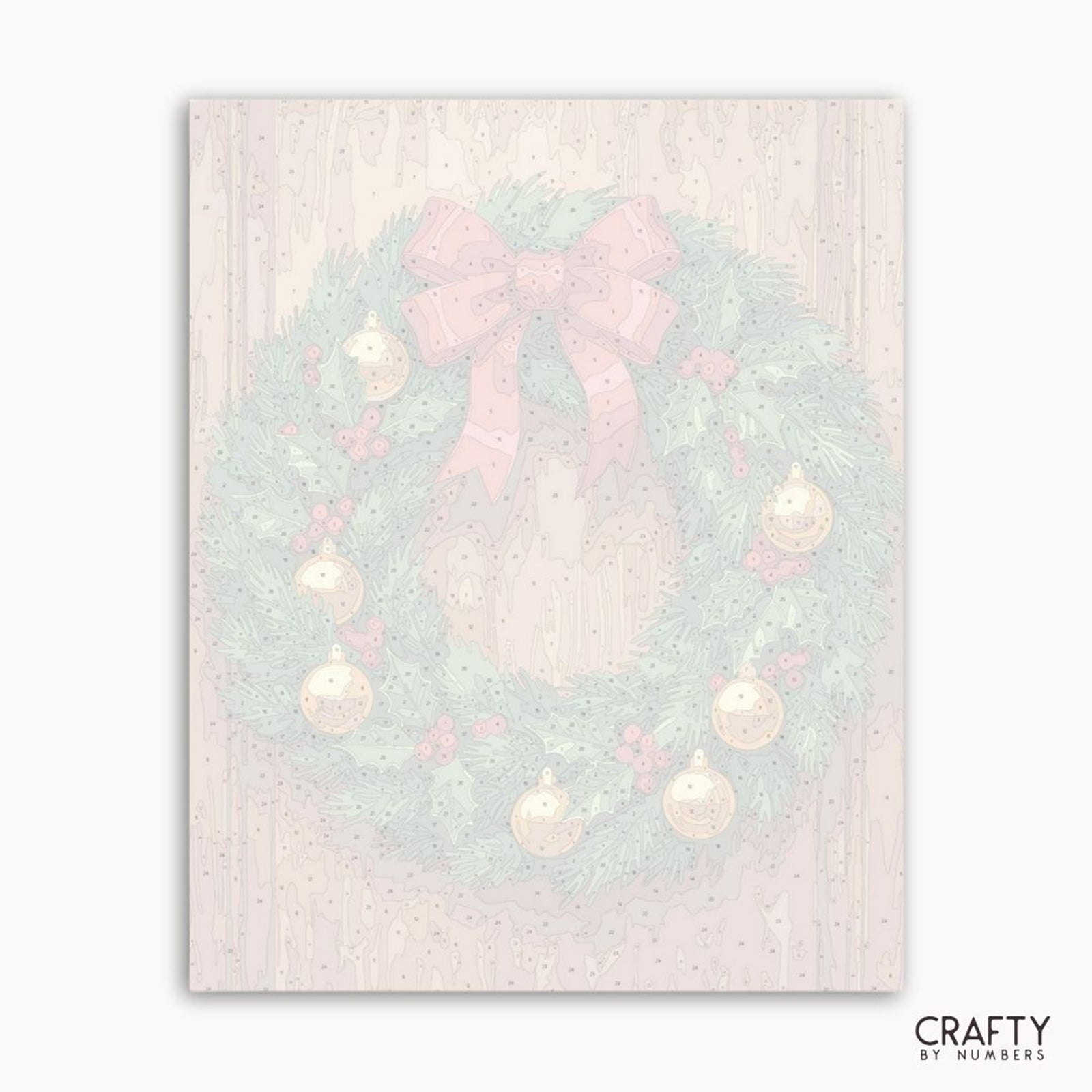 Golden Garland Glow paint by numbers artwork