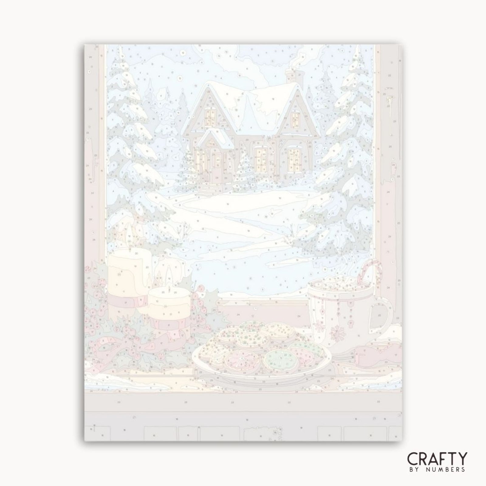 Cookies by Candlelight paint by numbers artwork