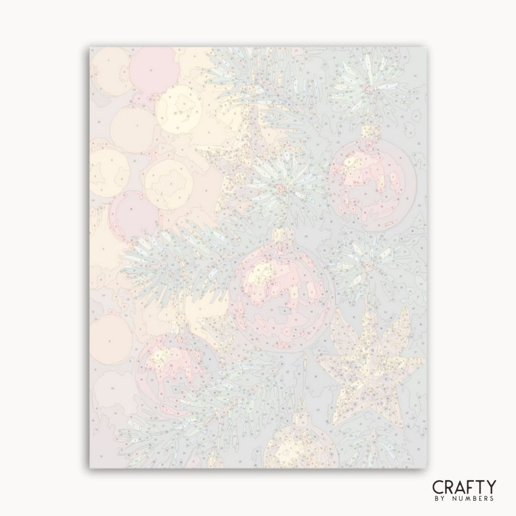 Numbered canvas preview for Twinkle on the Tree, showing the outlined painting sections.