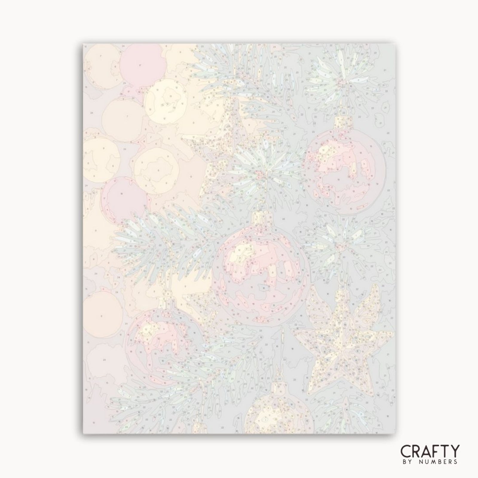 Twinkle on the Tree paint by numbers artwork