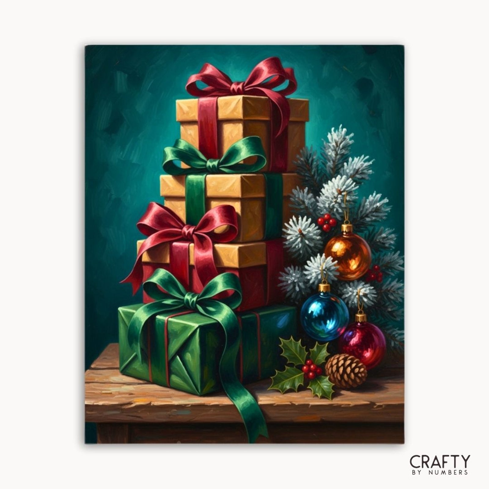 The Gift Giver's Table paint by numbers artwork