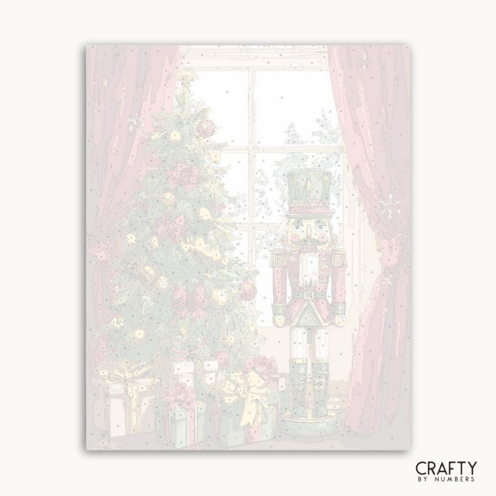 Christmas Nutcracker paint by numbers artwork