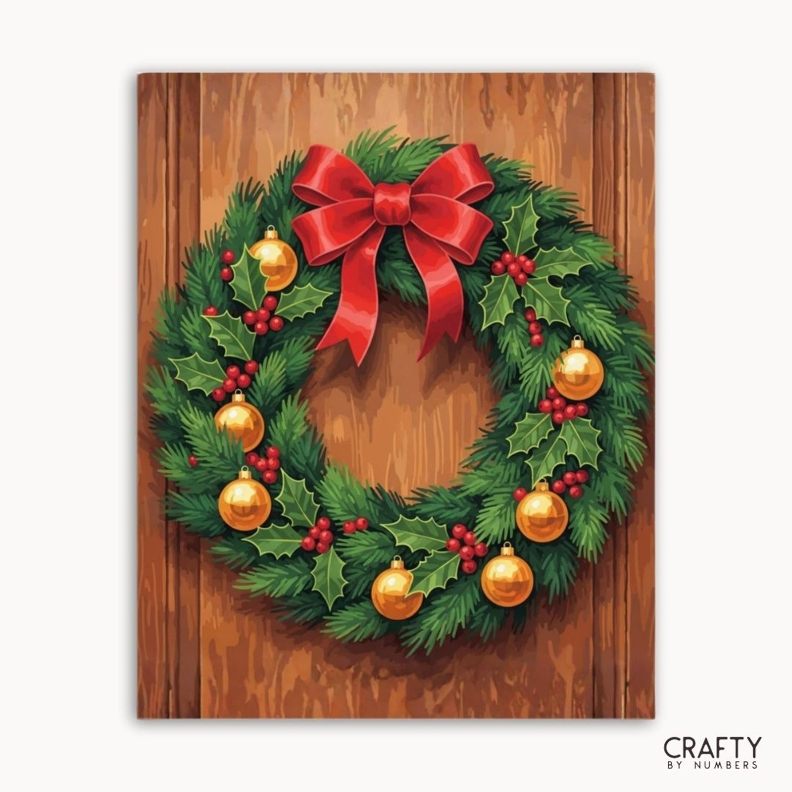 Golden Garland Glow paint by numbers artwork