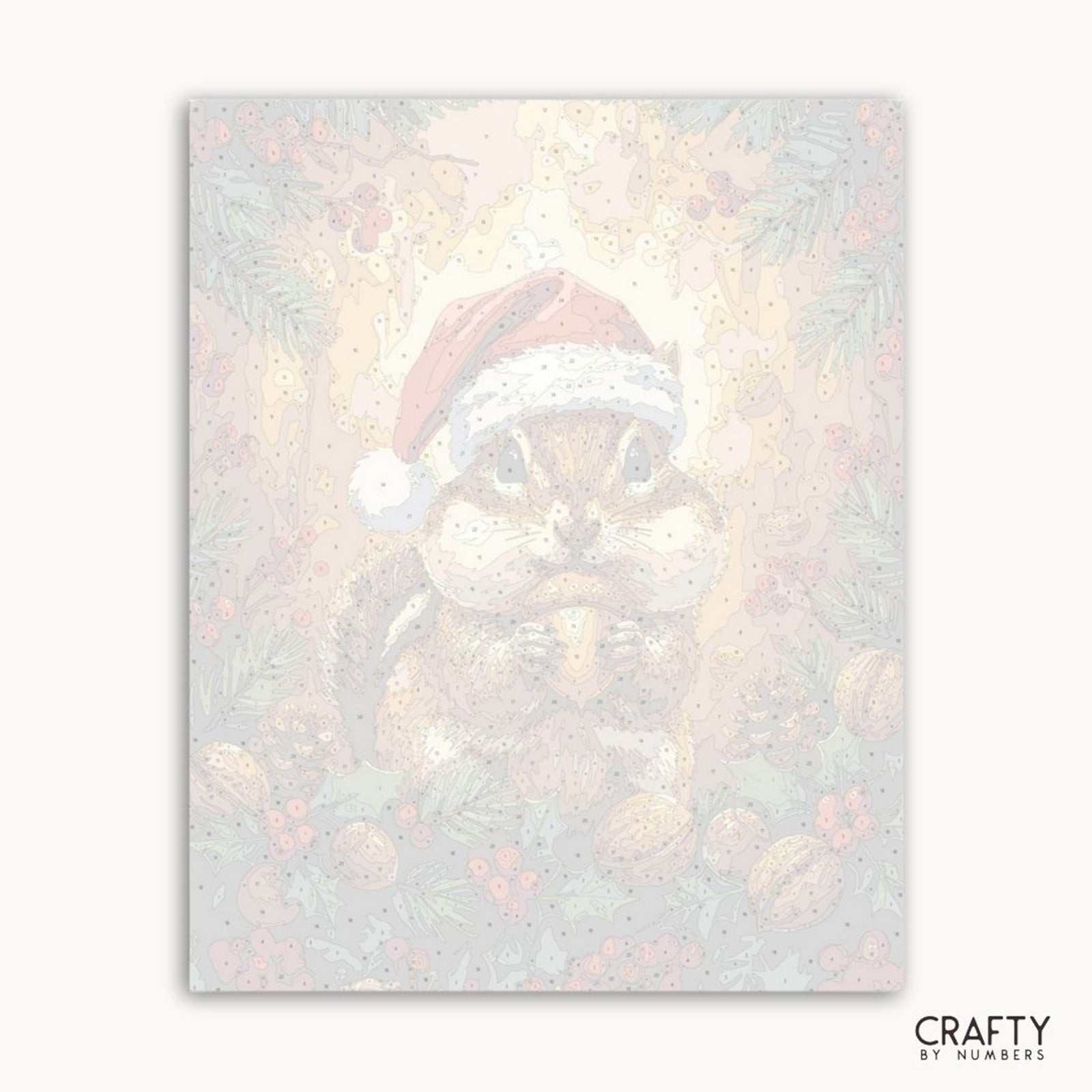 Santa’s Little Forager paint by numbers artwork