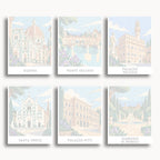 Florence travel poster mini paint by numbers collection