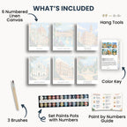 Florence travel poster mini paint by numbers collection