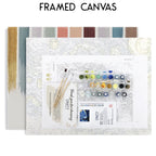 "Artist painting leaf details on the Botanical Study paint by numbers canvas."