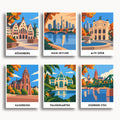 Frankfurt travel poster mini paint by numbers collection