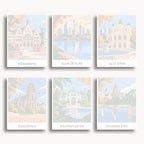 Frankfurt travel poster mini paint by numbers collection