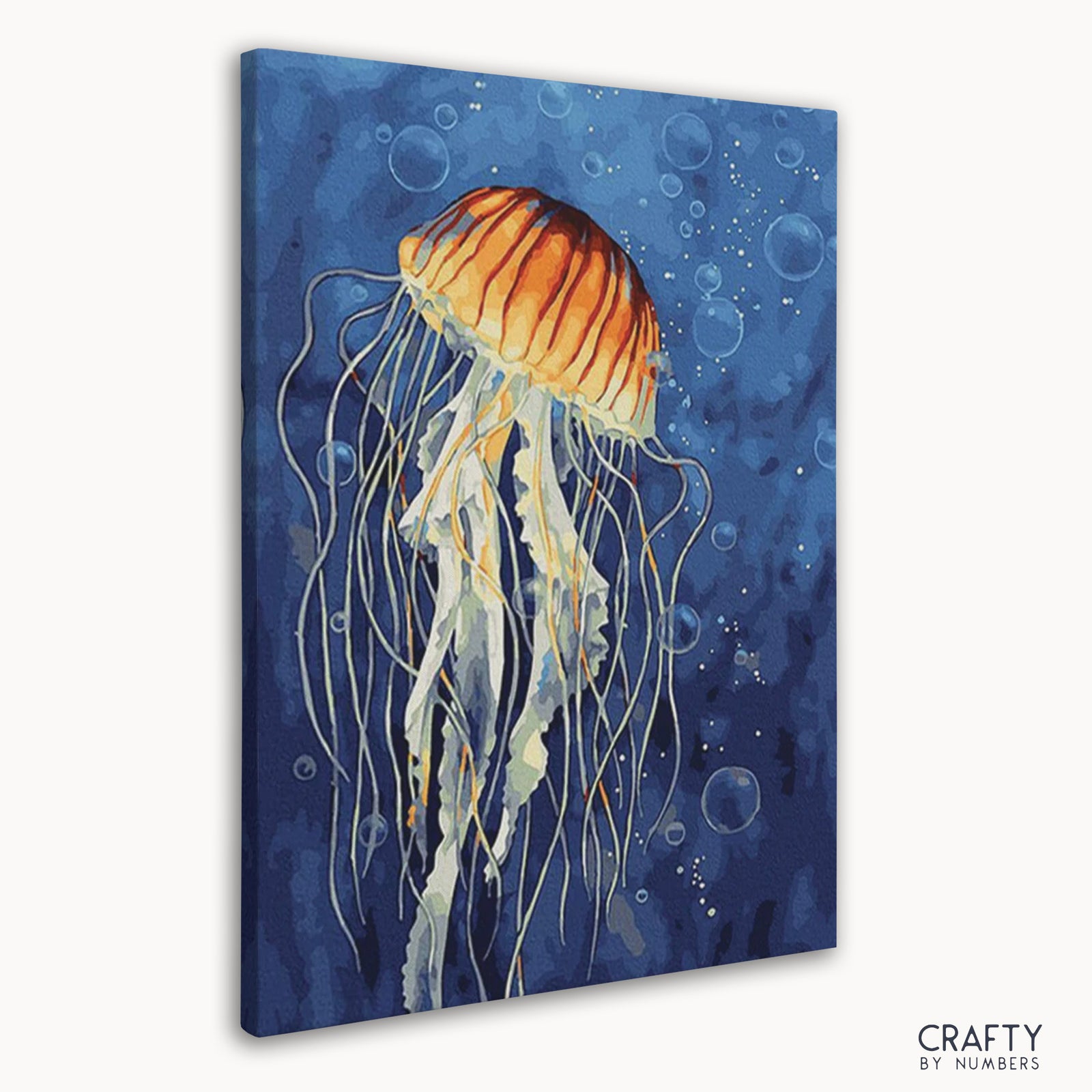 Atemberaubende Tiefseequallen-Kunst, die an den berühmten Gemäldestil von Vincent Van Gogh erinnert.