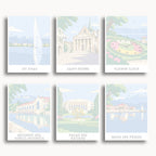 Geneva travel poster mini paint by numbers collection