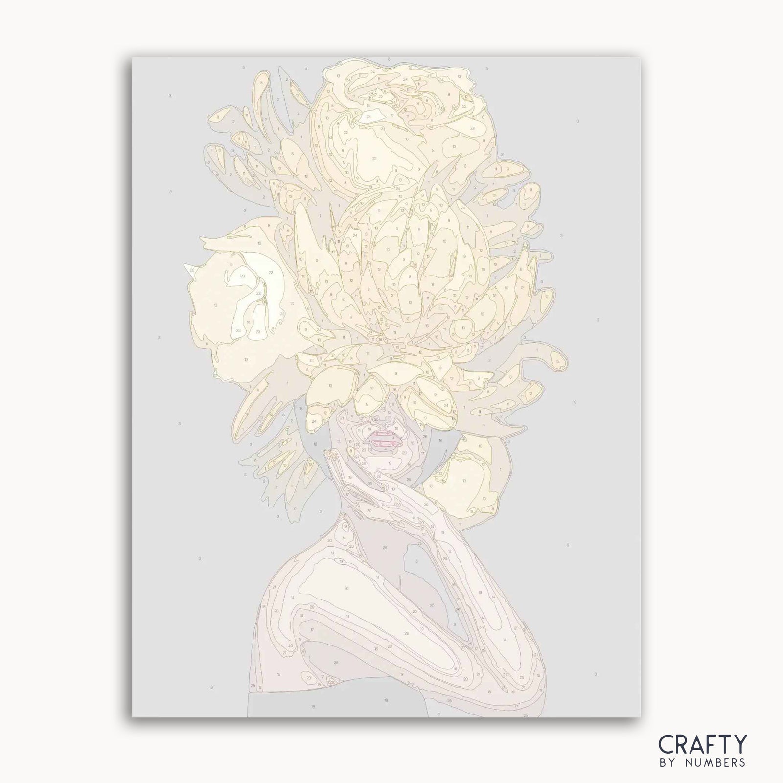 Detailed Golden Enigma paint by numbers design
