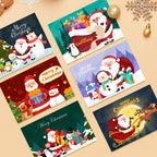 DIY Christmas paint by numbers set of 6 for holiday decor and handmade art.