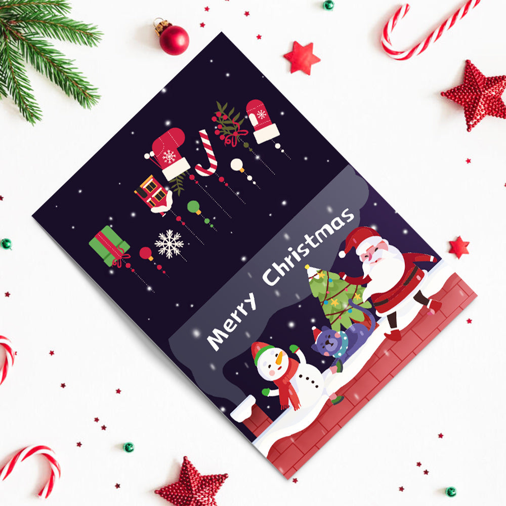 Kit de peinture par numéros Holiday Magic Christmas – Ensemble de peinture DIY festif pour adultes et enfants.
