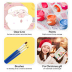 Holiday Magic seasonal painting kit with easy-to-follow paint by numbers instructions.