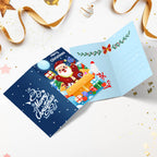 Christmas art paint by numbers kit featuring Santa Claus in joyful seasonal scenes.