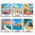 Havana travel poster mini paint by numbers collection