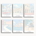 Havana travel poster mini paint by numbers collection