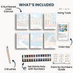Havana travel poster mini paint by numbers collection
