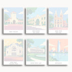Ho Chi Minh City travel poster mini paint by numbers collection