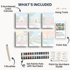 Ho Chi Minh City travel poster mini paint by numbers collection