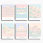Jaipur travel poster mini paint by numbers collection