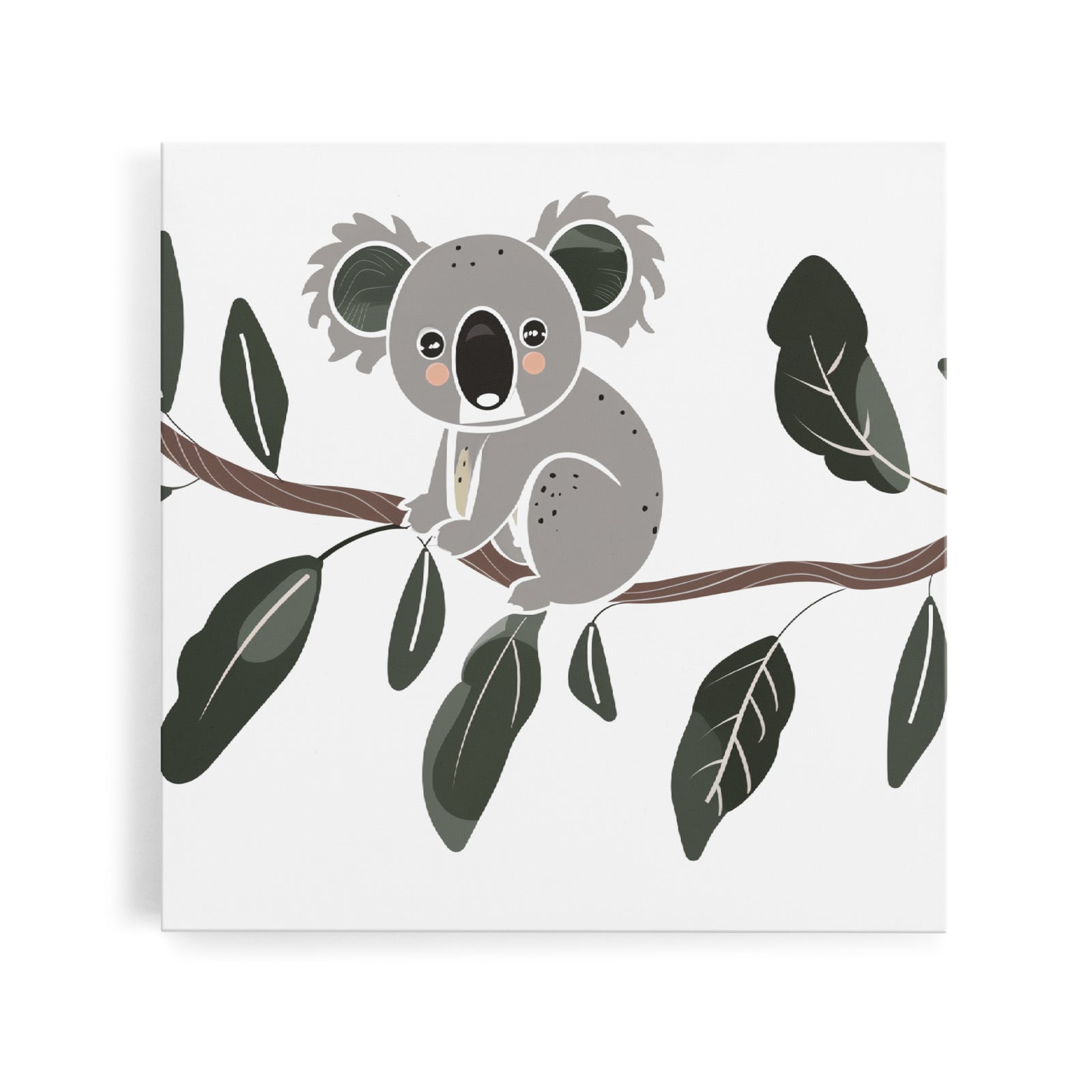Das lebendige Koala-Baumspitzen-Design zum Malen nach Zahlen mischt Farben wie die berühmtesten Gemälde der impressionistischen Ära.