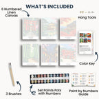 Kyoto travel poster mini paint by numbers collection