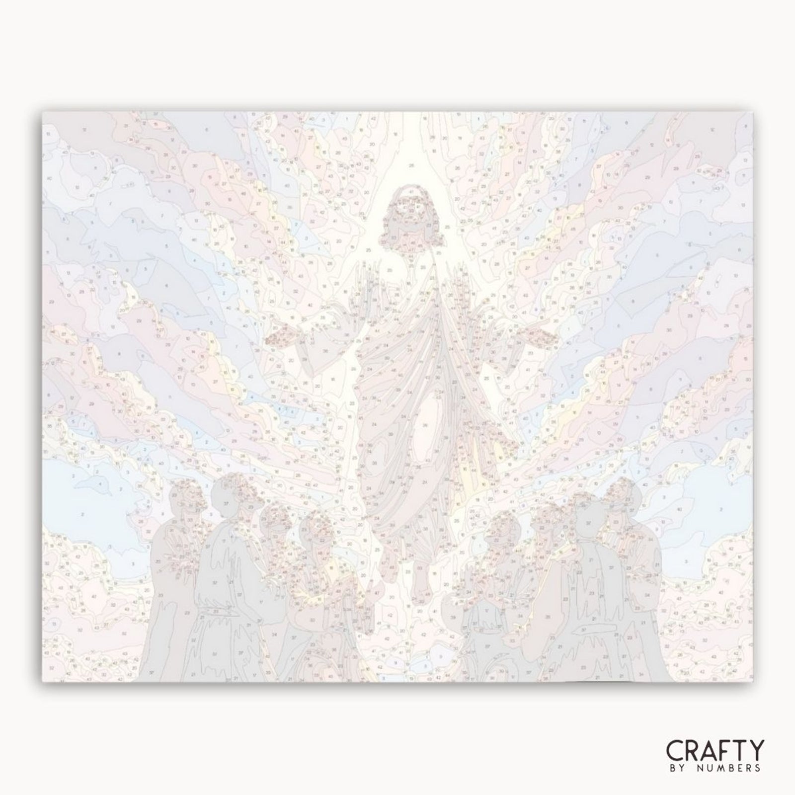Risen in Glory paint by numbers artwork