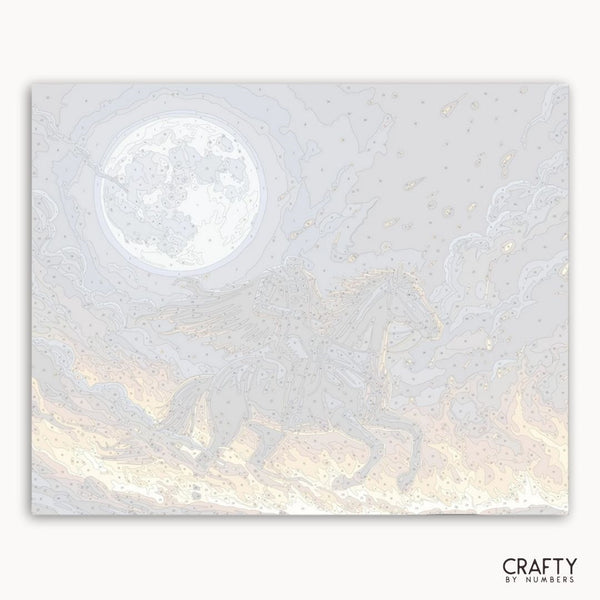 Marble-patterned paper with gold accents on a white background, branded 'Crafty by Numbers'.