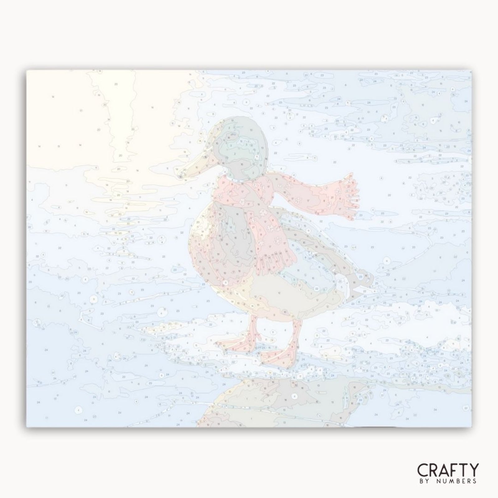 Duck the Halls paint by numbers artwork