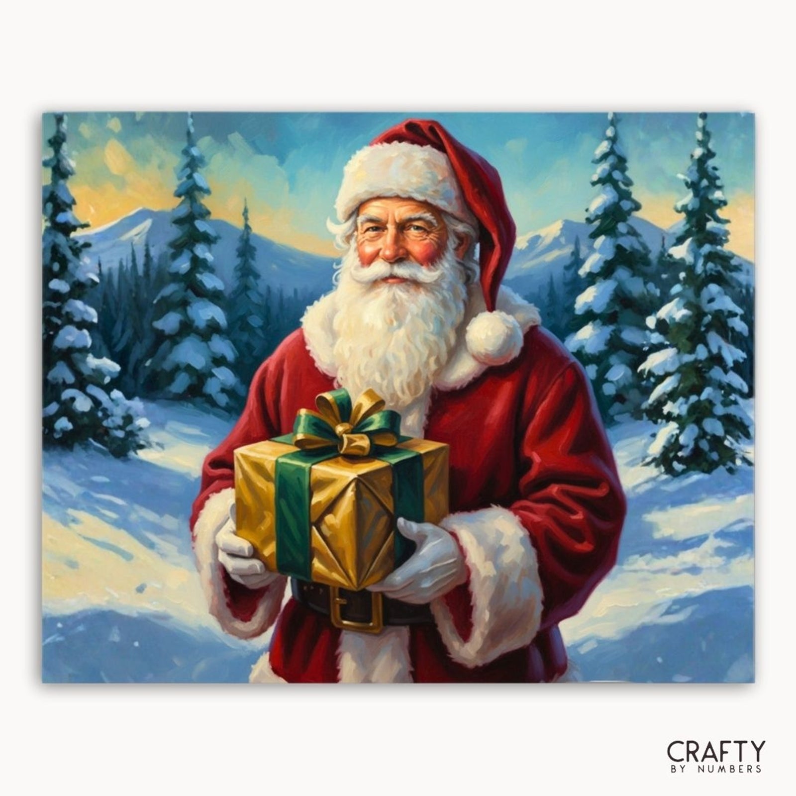 Gift from the North paint by numbers artwork