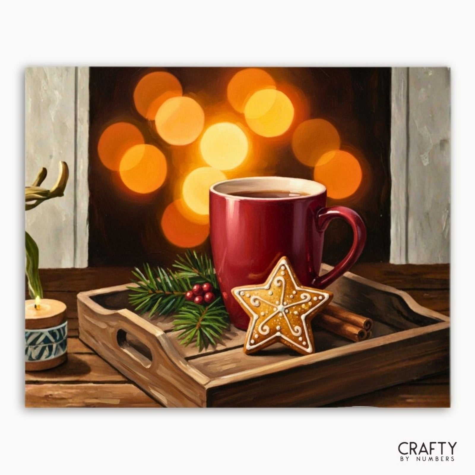 Merry Mug Moments paint by numbers artwork