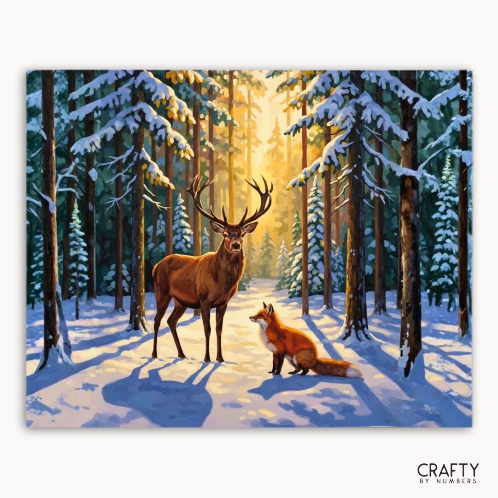 Frost & Fellowship paint by numbers artwork