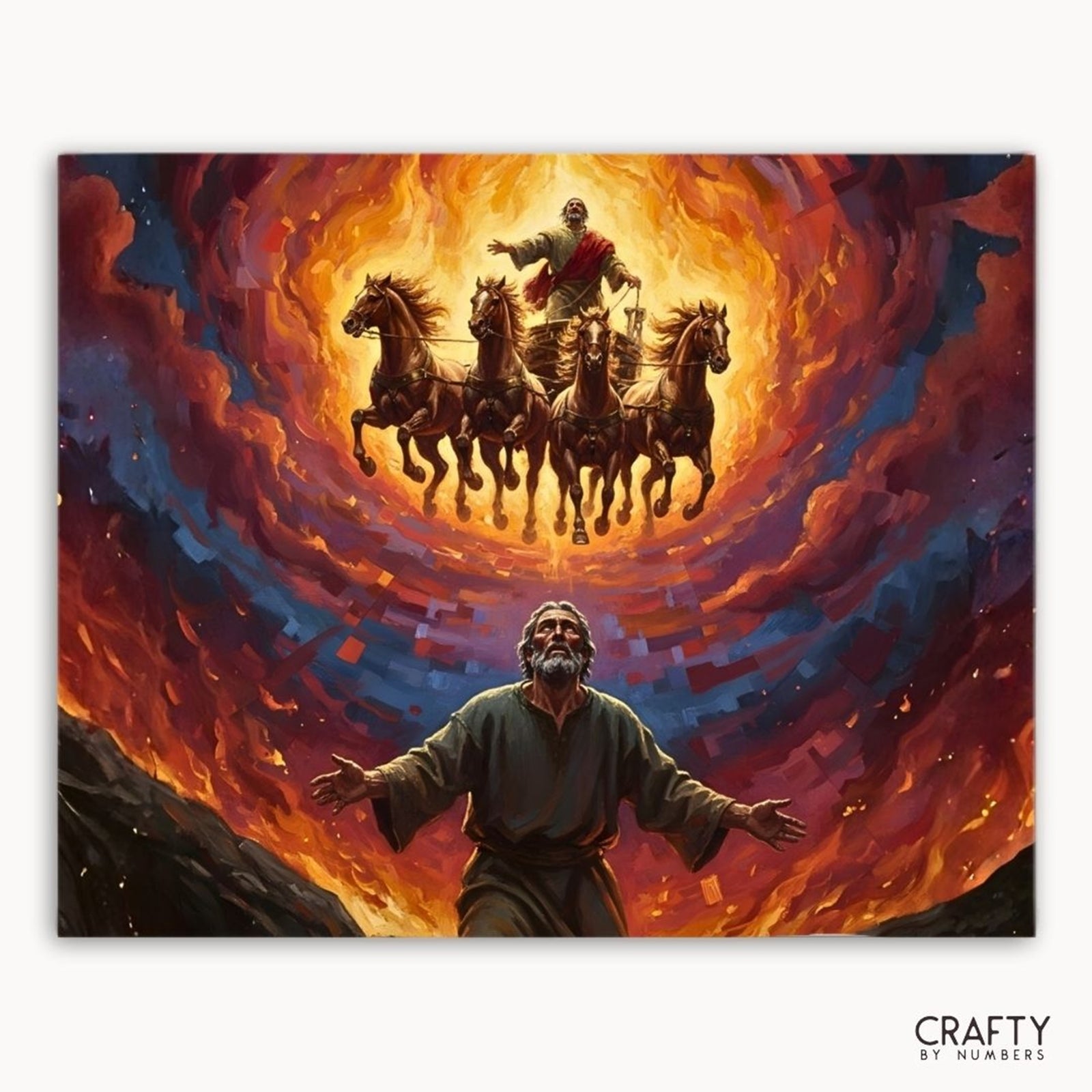 Chariot of Glory paint by numbers artwork