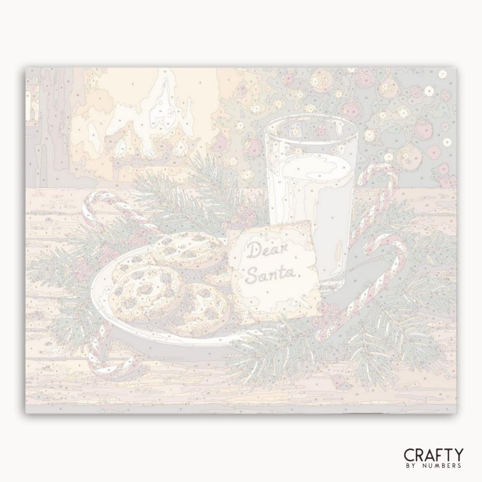 Christmas Eve Wishes paint by numbers artwork