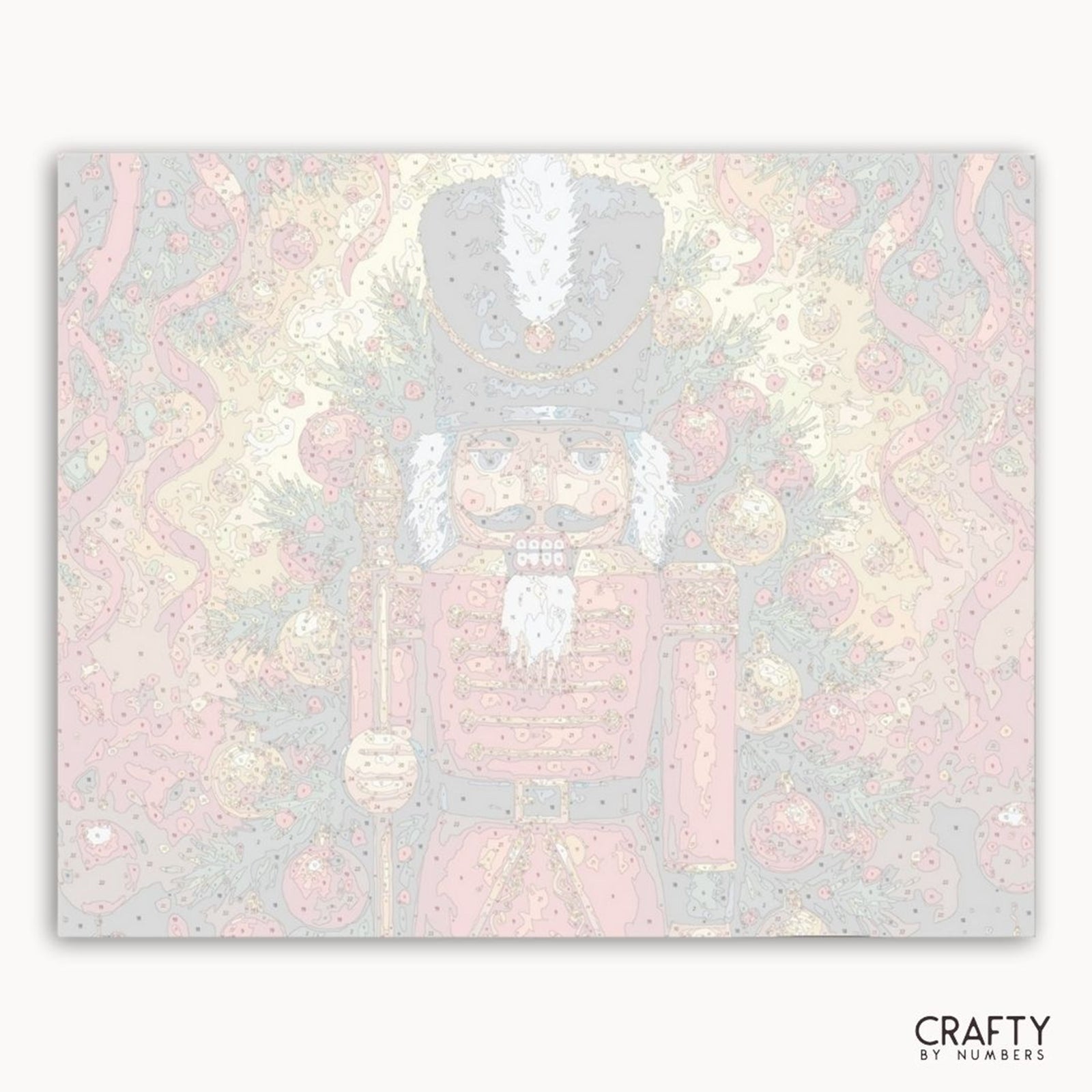 The Golden Nutcracker paint by numbers artwork