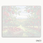 Iridescent paper with apple pattern and 'Crafty by Numbers' branding