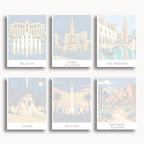 Las Vegas travel poster mini paint by numbers collection
