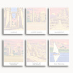 Luxor travel poster mini paint by numbers collection