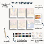 Luxor travel poster mini paint by numbers collection